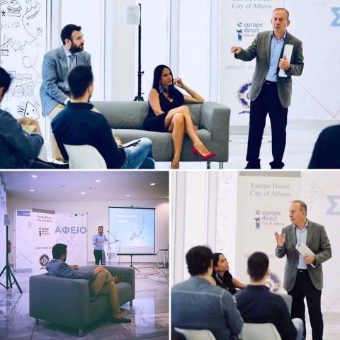 Με μεγάλη επιτυχία πραγματοποιήθηκε το ενημερωτικό συνέδριο με θέμα: "Invest EU - Ευρωπαϊκά Προγράμματα για Καινοτομία &amp; Ανάπτυξη" με τη συνδιοργάνωση του Europe Direct City of Athens και το Europe Direct of Crete