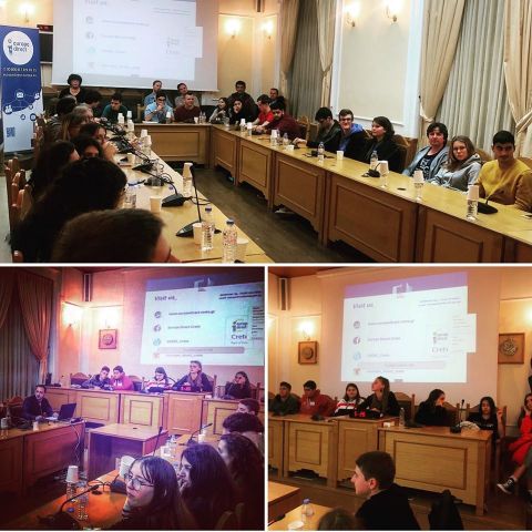 Μαθητές και εκπαιδευτικοί από το 5ο ΓΕΛ Ρεθύμνου, τη Ρουμανία, Λετονία, Φιλανδία και Πορτογαλία στη Περιφέρεια Κρήτης στο πλαίσιο του προγράμματος ERASMUS+.