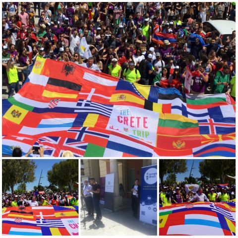 Με τη στήριξη της Περιφέρειας Κρήτης και του Europe Direct of Crete διοργανώθηκε από το Δίκτυο Φοιτητών Erasmus – ESN το Flag Parade πολυπολιτισμικότητας και Ευρωπαϊκού πνεύματος στις 9 Μαΐου 2019, Ημέρα εορτασμού της Ευρώπης στο Ηράκλειο!