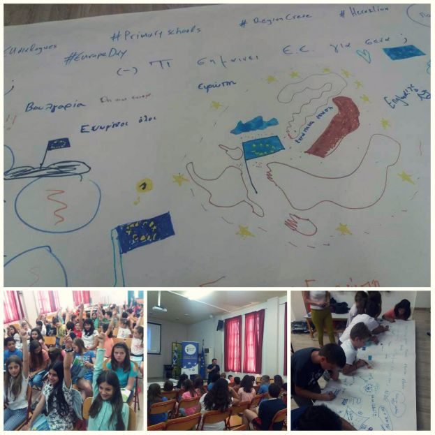 Ενημερωτική επίσκεψη του Κέντρου Ευρωπαϊκής Πληροφόρησης της Περιφέρειας Κρήτης στο Σχολείο Ευρωπαϊκής Παιδείας, στις 11/5/2017.