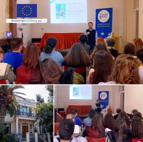 Ενημέρωση από το Europe Direct της Περιφέρειας Κρήτης ???? των μαθητών του Μουσικού Σχολείου Ρεθύμνου, το οποίο συμμετέχει στο Πρόγραμμα «Σχολεία Πρέσβεις του Ευρωπαϊκού Κοινοβουλίου», που διοργανώνεται από το Γραφείο του Ευρωπαϊκού Κοινοβουλίου.