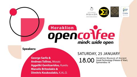 Με την υποστήριξη του Europe Direct της Περιφέρειας Κρήτης θα πραγματοποιηθεί το 1ο Open Coffee της νέας δεκαετίας, με ομιλίες για κοινωνικές επιχειρήσεις, συνεργασίες και πολιτισμό!!