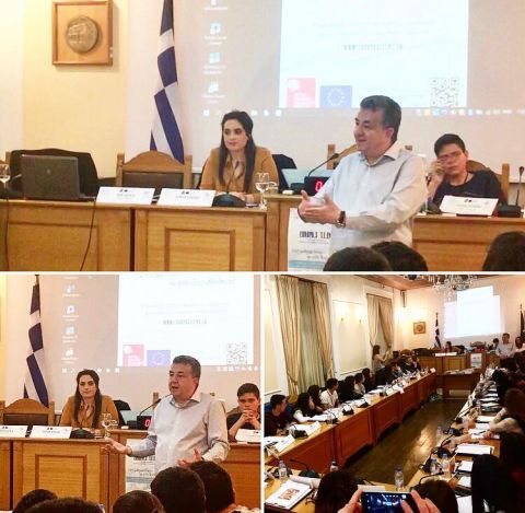 Σε ερωτήσεις των μαθητών που συμμετέχουν στην Προσομοίωση του Ευρωπαϊκού Κοινοβουλίου“EUropa.S T.E.EN.S. - EUropa Simulation – Training Europeans Enhancing Solidarity” απάντησε ο Περιφερειάρχης Κρήτης Σταύρος Αρναουτάκης!!