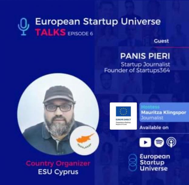 Με την υποστήριξη του Europe Direct της Περιφέρειας πραγματοποιήθηκε το Talk/Podcast του Youth Entrepreneurship Club (Σύλλογος Νεανικής Επιχειρηματικότητας) στα πλαίσια προώθησης της πρωτοβουλίας του European Startup Universe!!