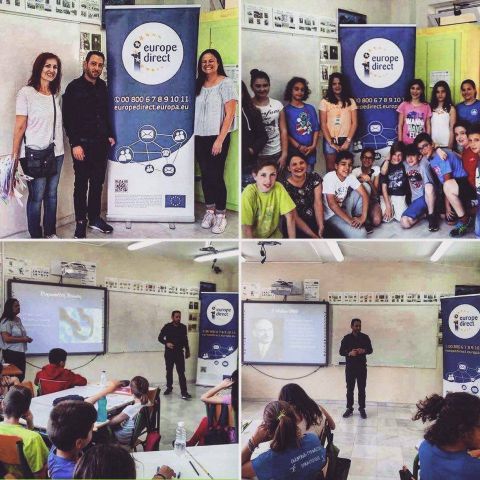 9 Μαΐου, Ημέρα Ευρώπης, το Europe Direct της Περιφέρειας Κρήτης στο 14ο Δημοτικό Σχολείο Ρεθύμνου