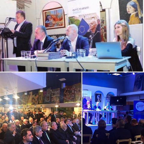 Με πολύ μεγάλο ενδιαφέρον και με πλήθος κόσμου πραγματοποιήθηκε η συζήτηση με θέμα «Το Μέλλον της Ευρώπης» που διοργάνωσε το Europe Direct της Περιφέρειας Κρήτης!!