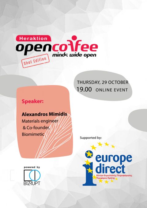 To Europe Direct της Περιφέρειας Κρήτης υποστηρικτής του 13ου Open Coffee σε… Shot Edition!